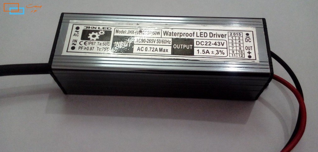 پاور سوئیچ LED ضد آب 22-43 ولت 1.5 آمپر قوی